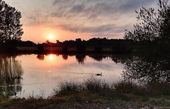 Lac des Teulières au petit matin