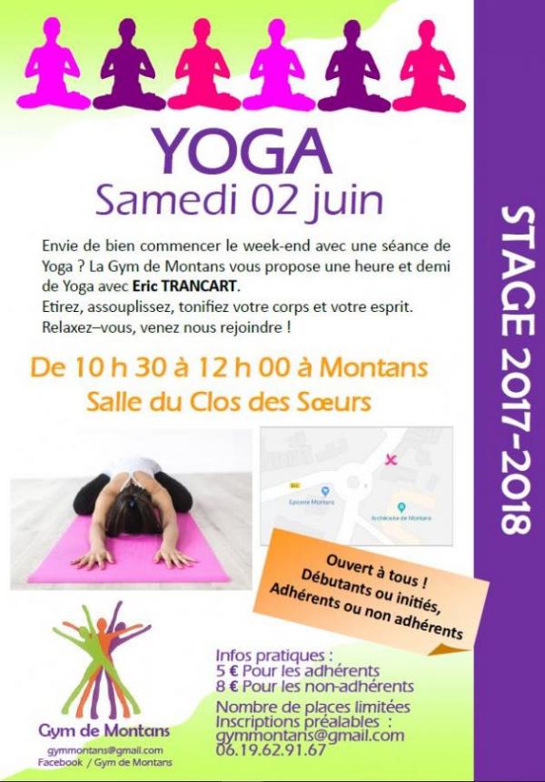 Stage yoga juin